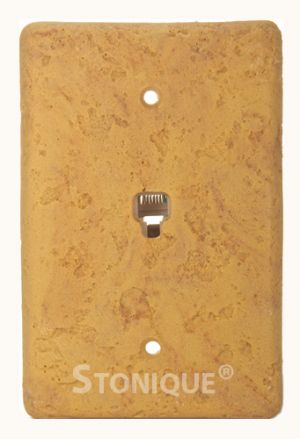 Stonique® Prewired Telephone Jack in Honey Gold
